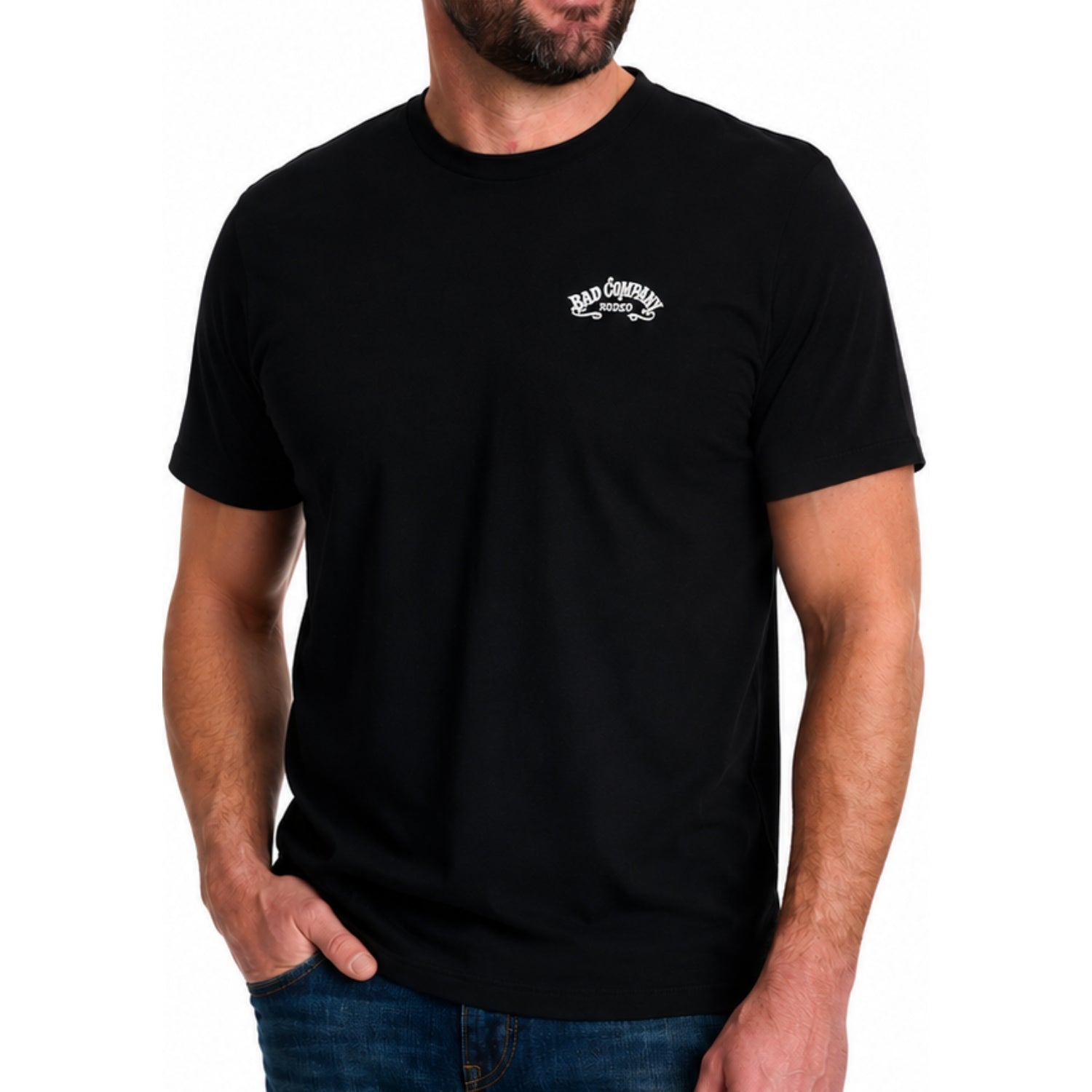 Hooey Men's Black Bad Company Rodeo Bad Boys Graphic T-Shirt