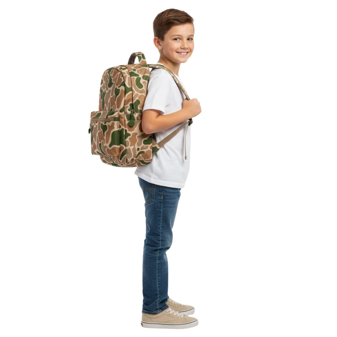 Jane Marie Kids Boys Shadow Ops Camouflage Canvas School Backpack