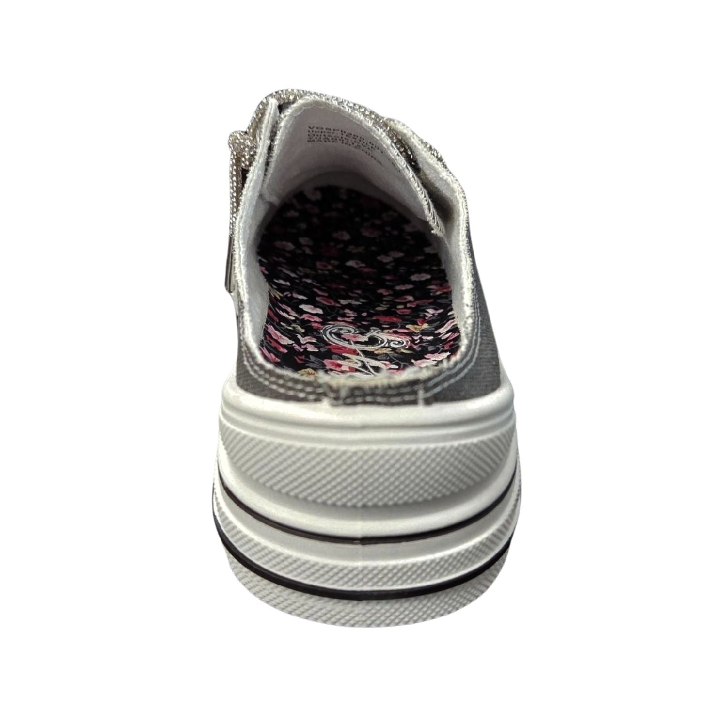 Very G Womens Aman Slip On Platform Sparkle Canvas Sneaker, Black