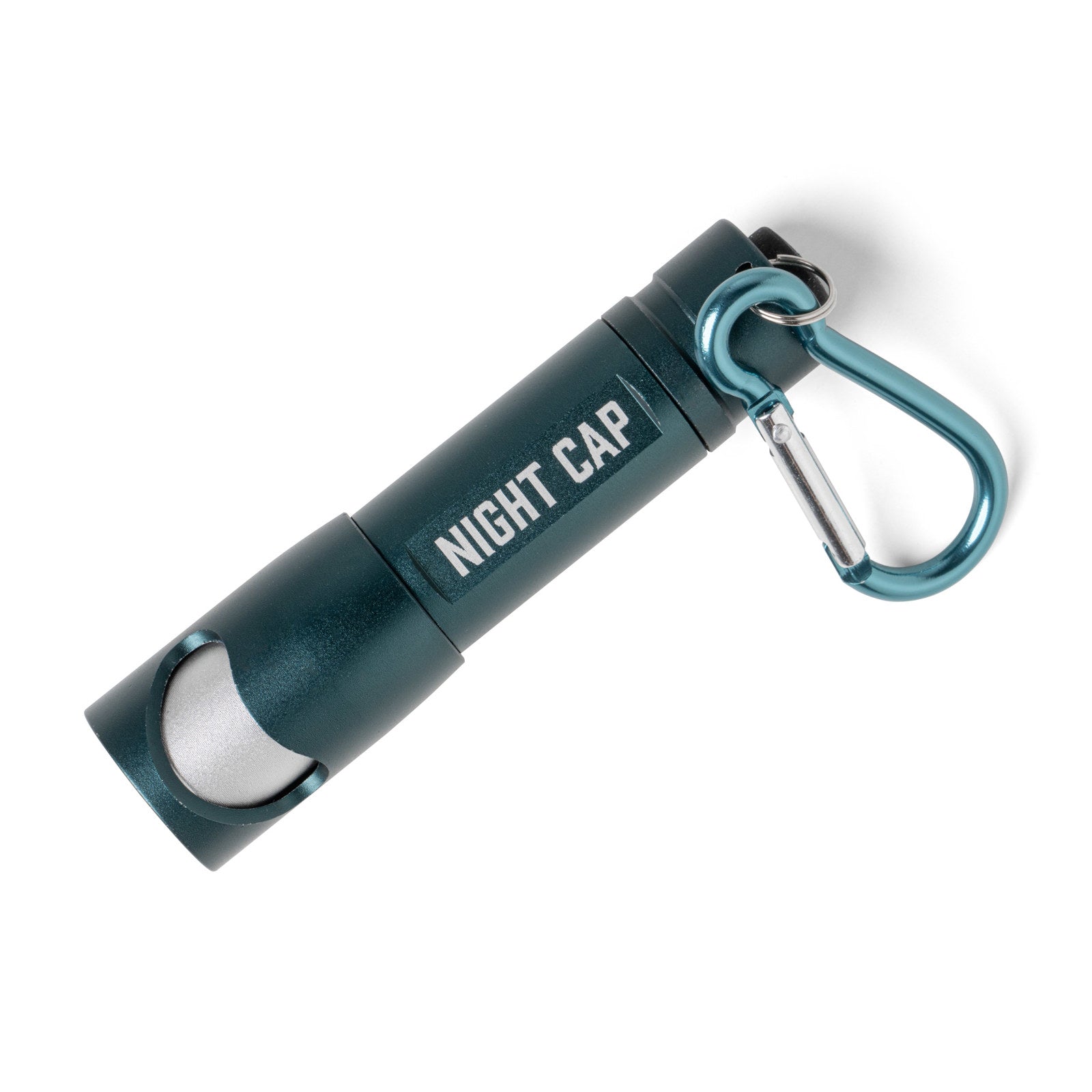 Bunk House Nightcap 2-in-1 Flashlight & Bottle Opener on a Carabiner
