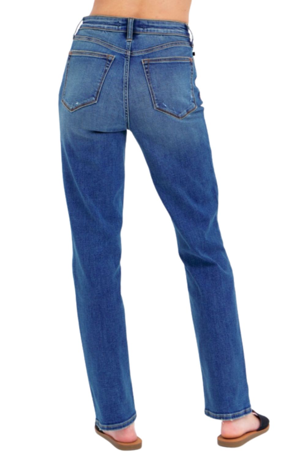 Judy Blue Womens High Waist Straight Fit Denim Jeans