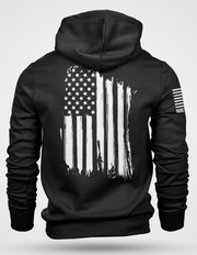 Nine Line America Flag Hoodie Hooded Sweatshirt, Black