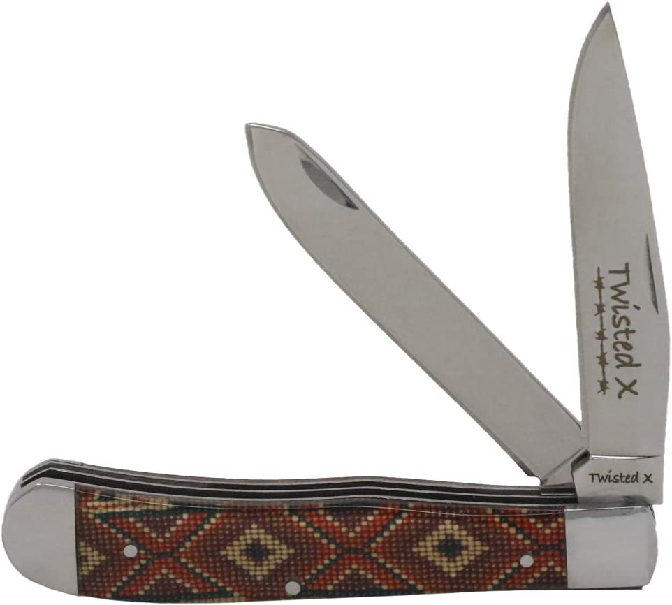 Twisted X Stainless Steel Double Blade Trapper Knife