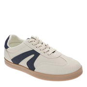 Very G Womens Retro Lace Up Platform Slip On Throwback Sneaker, Beige