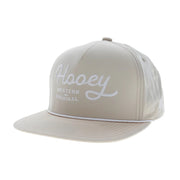 Hooey Mens OG Logo Adjustable Snapback Cap Hat- Tan and White