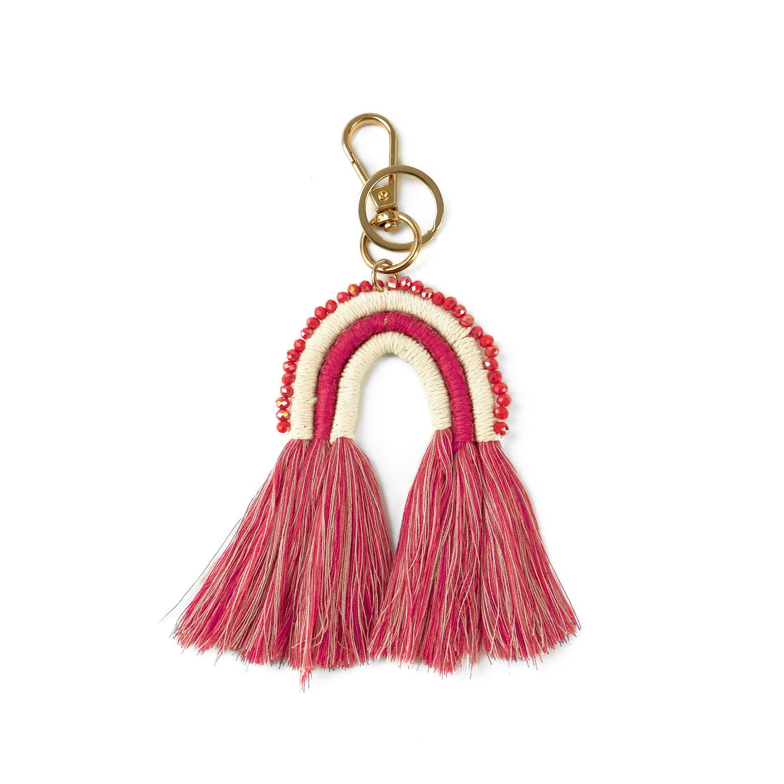 Olivia Moss Yucatan Macrame Charm Keychain