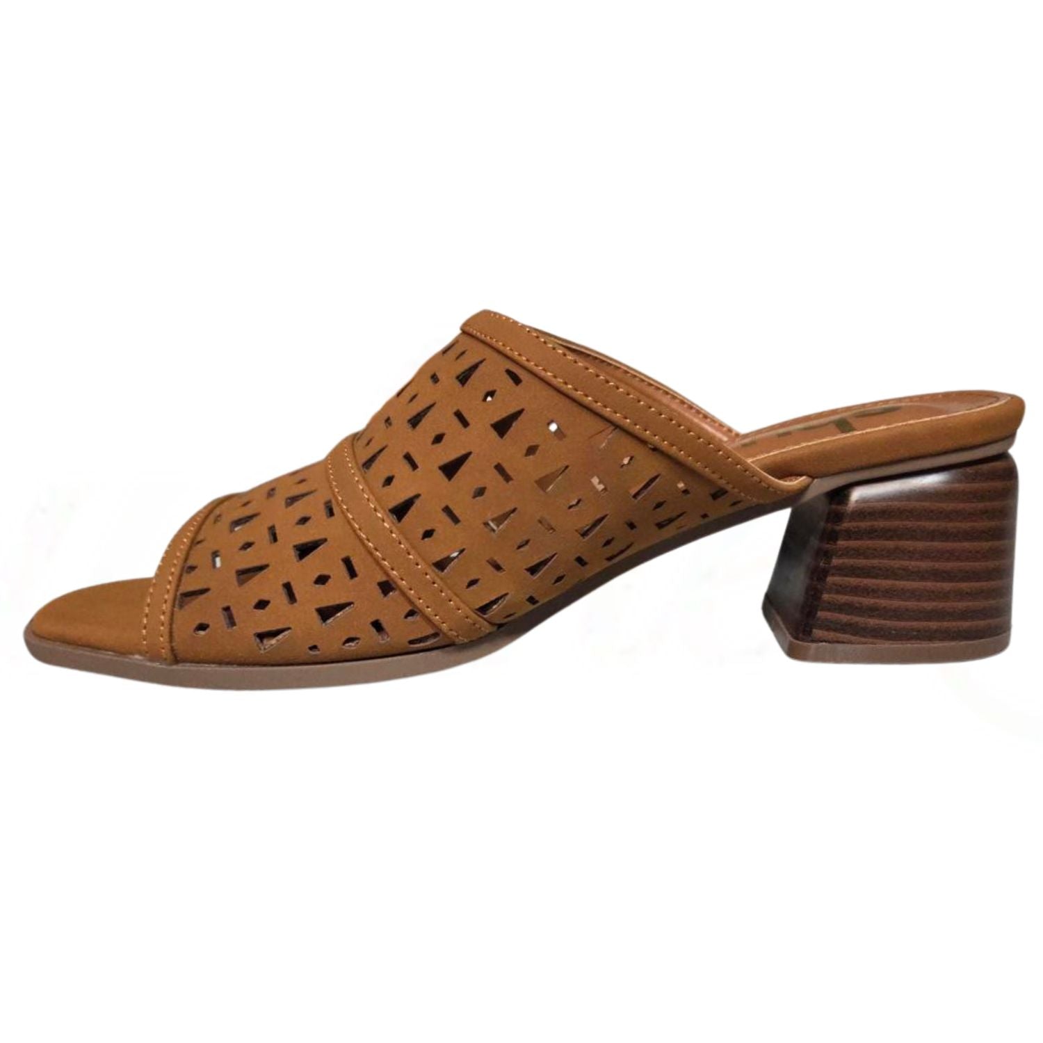 Shu Shop Womens Eliana Block Heel Open Toe Mule Sandal