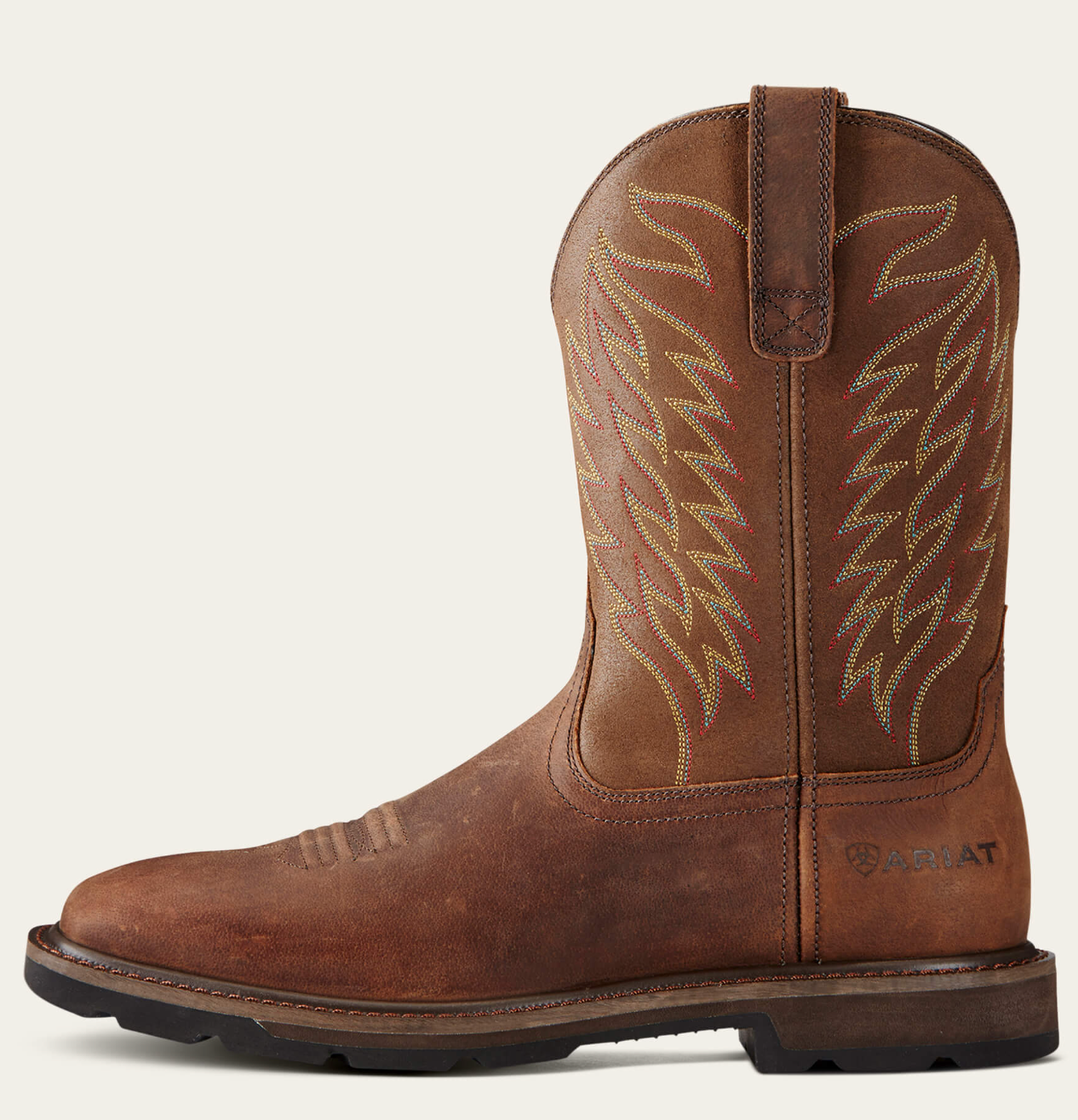 Ariat Mens Groundbreaker Square Toe Work Boot, Soft Toe, Electrical Hazard