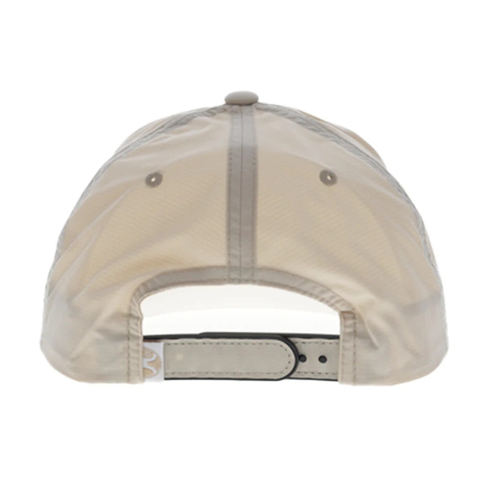 Hooey Mens OG Logo Adjustable Snapback Cap Hat- Tan and White