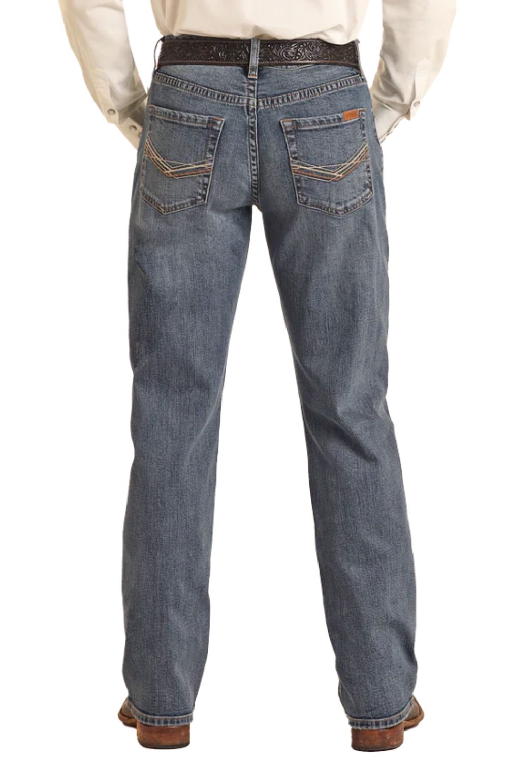 Rock & Roll Denim Mens Vintage '46 Relaxed Stackable Bootcut Jeans