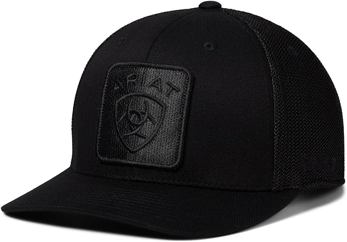 Ariat Mens Flexfit 110 Adjustable Snapback Cap Hat (Black)