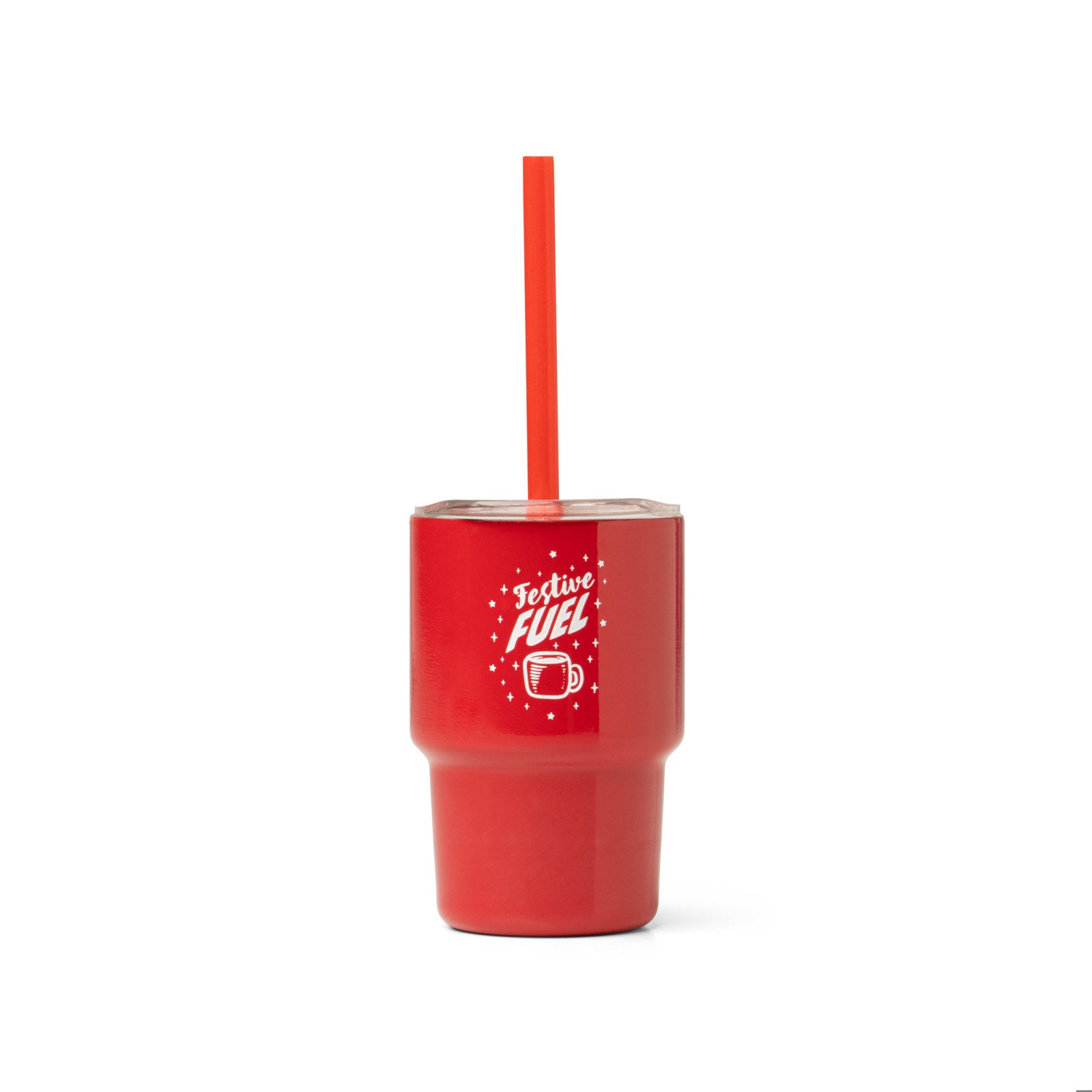 Santa's Lil' Sipper Mini 3oz Stainless Steel Tumbler With Lid and Straw