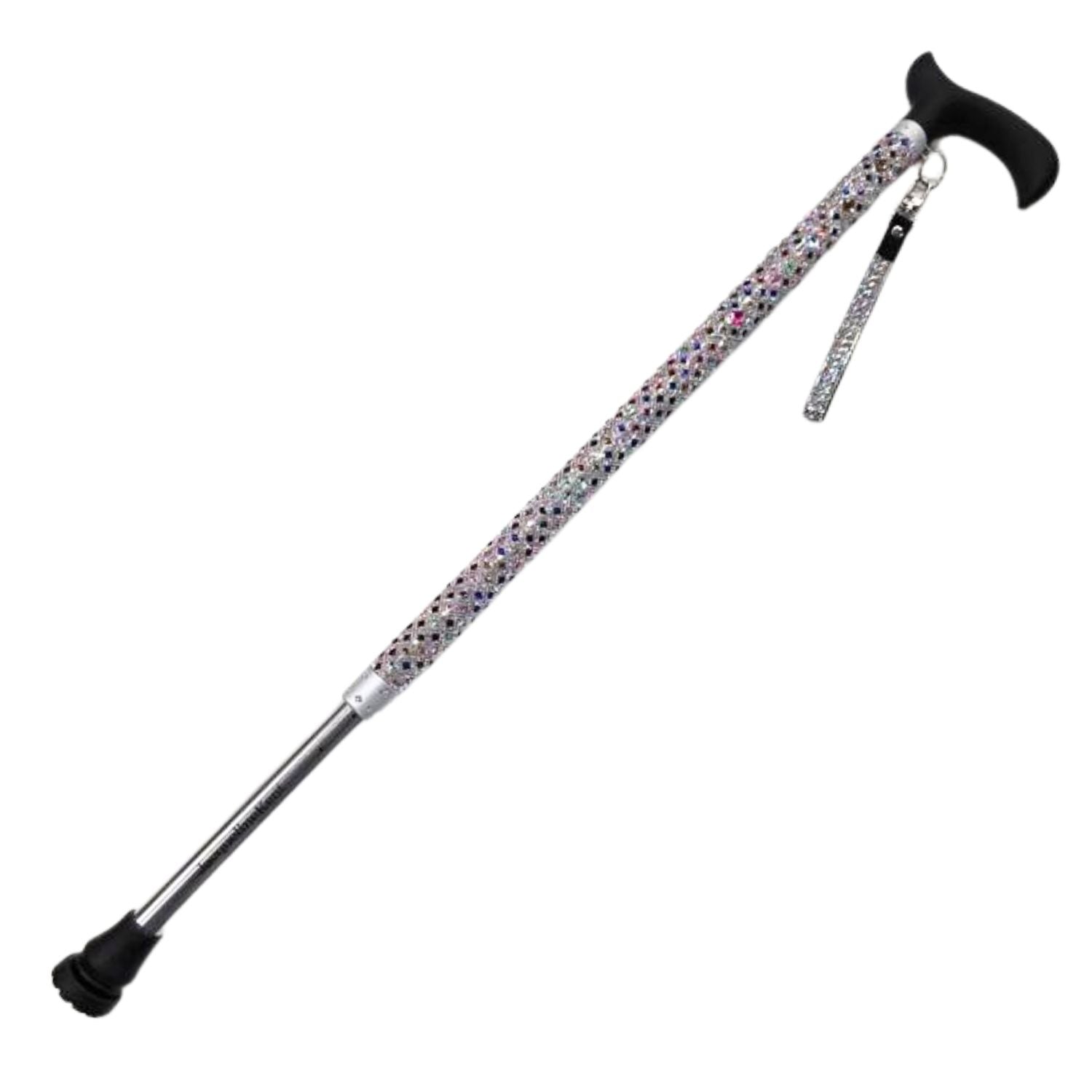 Jacqueline Kent Adjustable Crystal Rhinestone Walking Cane (Diamond Candy Crush)