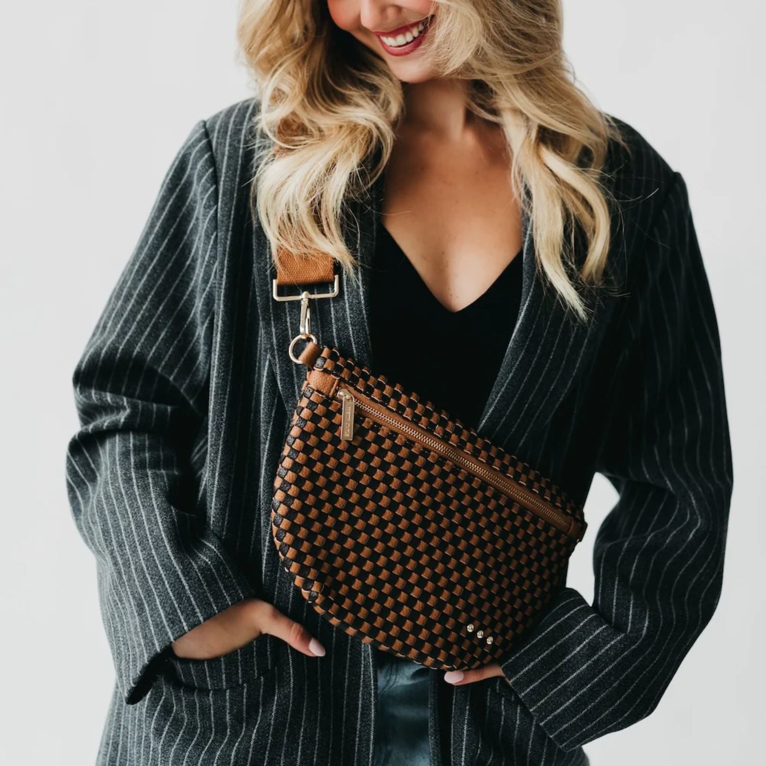 Pretty Simple Westlyn Woven Crossbody Bum Bag