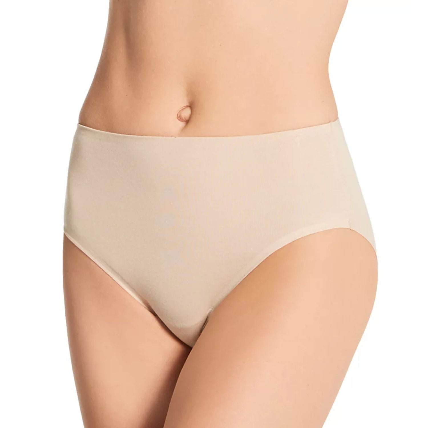 TC Fine Intimates Womens Cotton Comfort High-Cut Brief Panties, Warm Beige