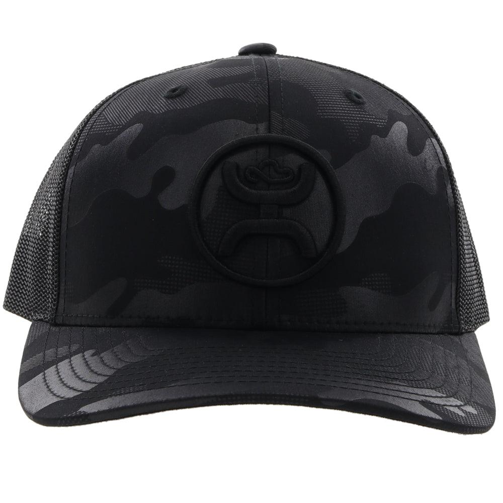 Hooey Mens "O Classic" Hooey Black Camo Embroidered Trucker Hat