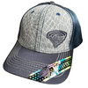 Twister Mens Baseball Cap, Mesh Snapback, OSFM, Navy and Grey