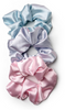 Lemon Lavender Mane Squeeze Oversized Satin Scrunchies, 3pack