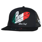 Lost Calf Mens Mexican Tribe Flat Bill Adjustable Snapback Cap Hat