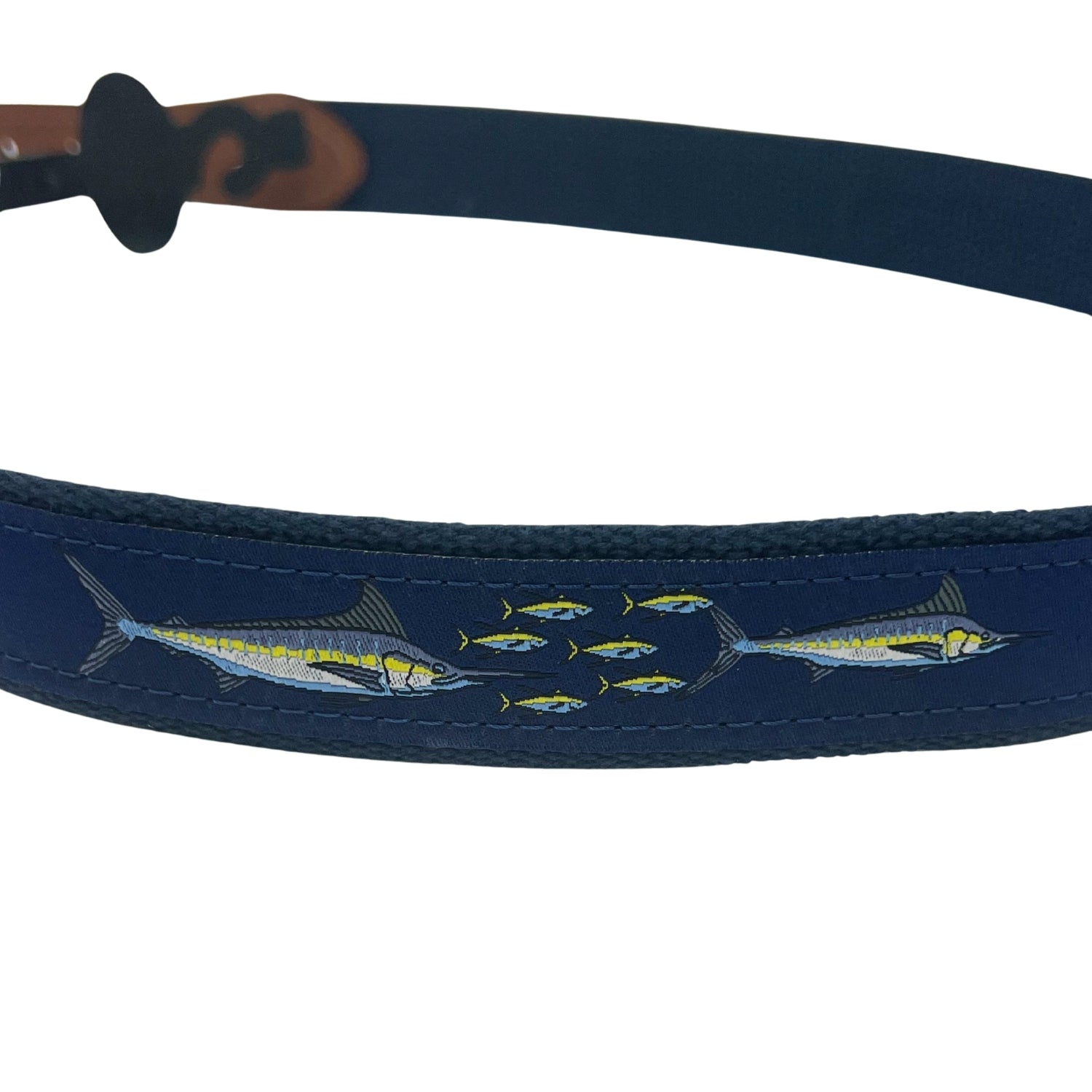 ZEP-PRO Mens School of Marlins Belt, Navy/Navy Web