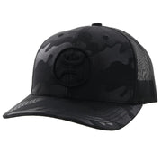 Hooey Mens "O Classic" Hooey Black Camo Embroidered Trucker Hat