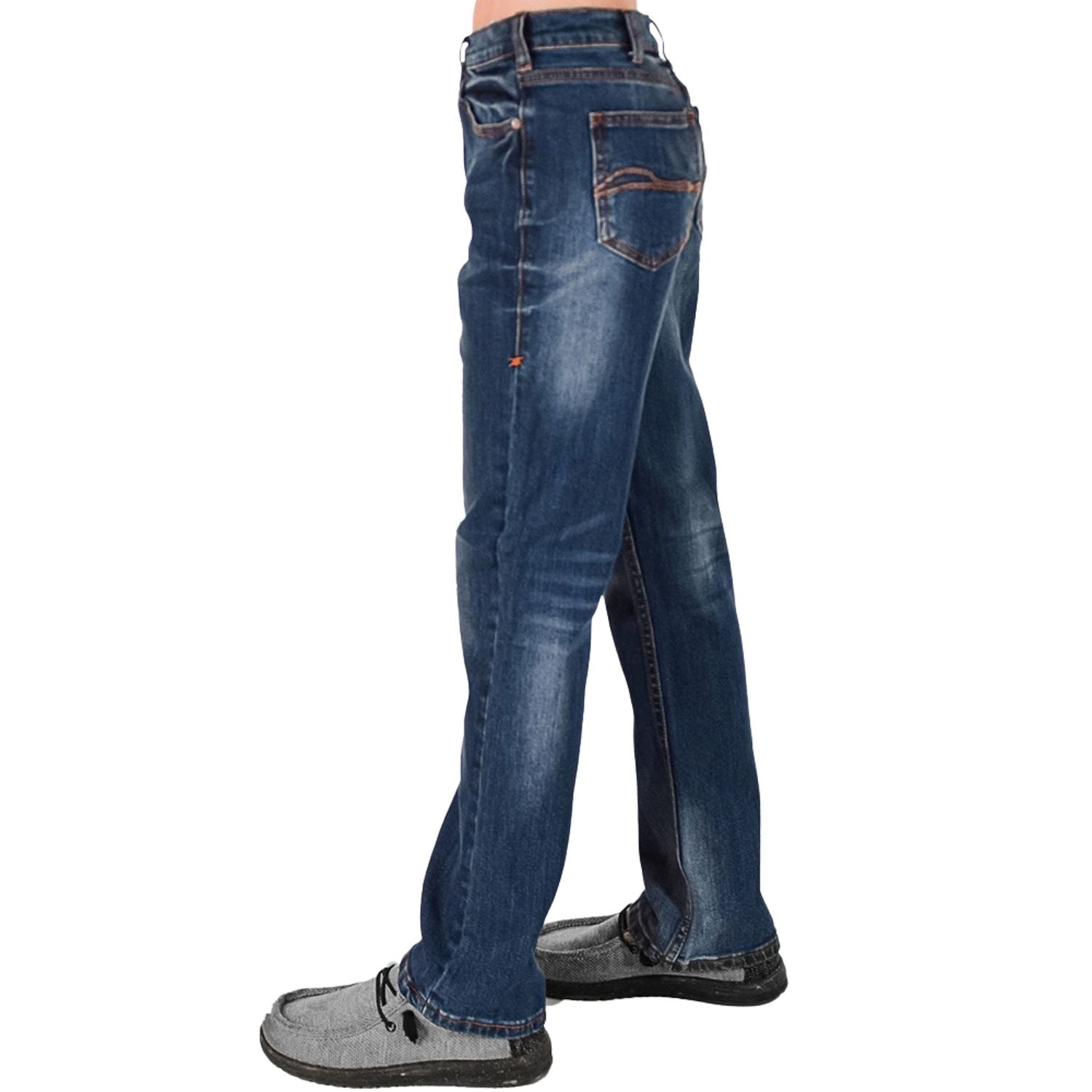 B.Tuff Boys Fired Up Western Bootcut Mid Rise Jeans