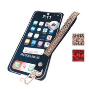 Jacqueline Kent Crystal Embellished Phone Wrist Strap