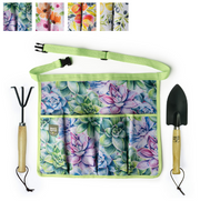 Seed & Sprout 3-Piece Gardening Set Includes, Apron, Hand Rake & Hand Shovel