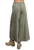 Easel Womens Washed Terry Knit Wide Pants