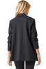 Dear Scarlett Womens 3/4 Ruched Sleeve Magic Blazer