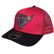 Lost Calf Mens Alebrije Adjustable Snapback Mesh Back Cap Hat