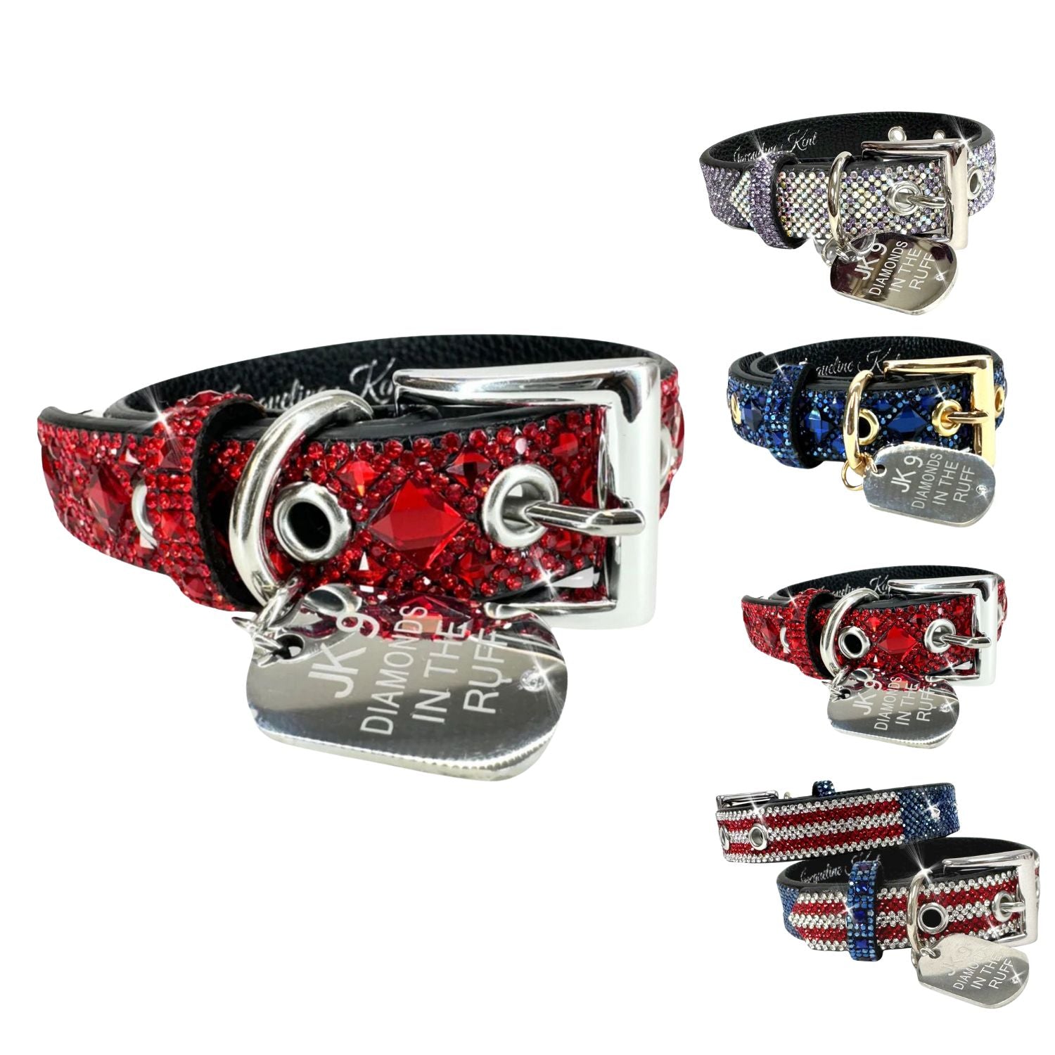 Jacqueline Kent Crystal Embellished Dog Collar, Small