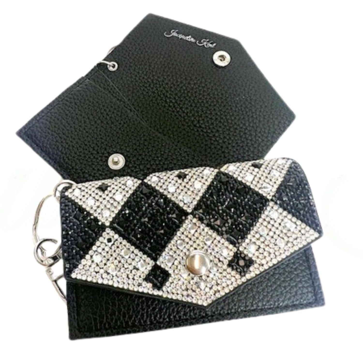 Jacqueline Kent Crystal Embellished Card Purse Wallet