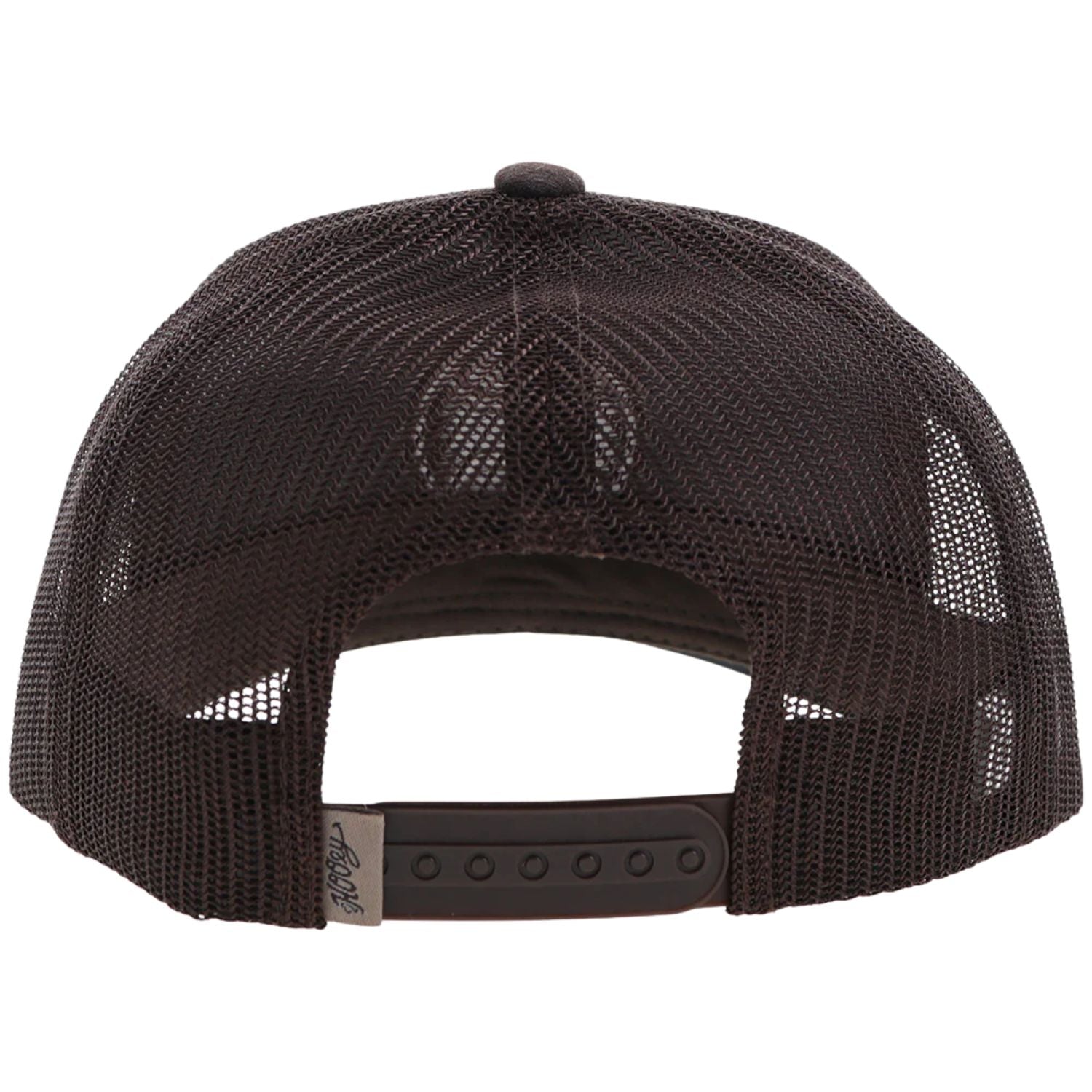Hooey Mens Primo Adjustable Snapback Mesh Back Trucker Hat, Brown