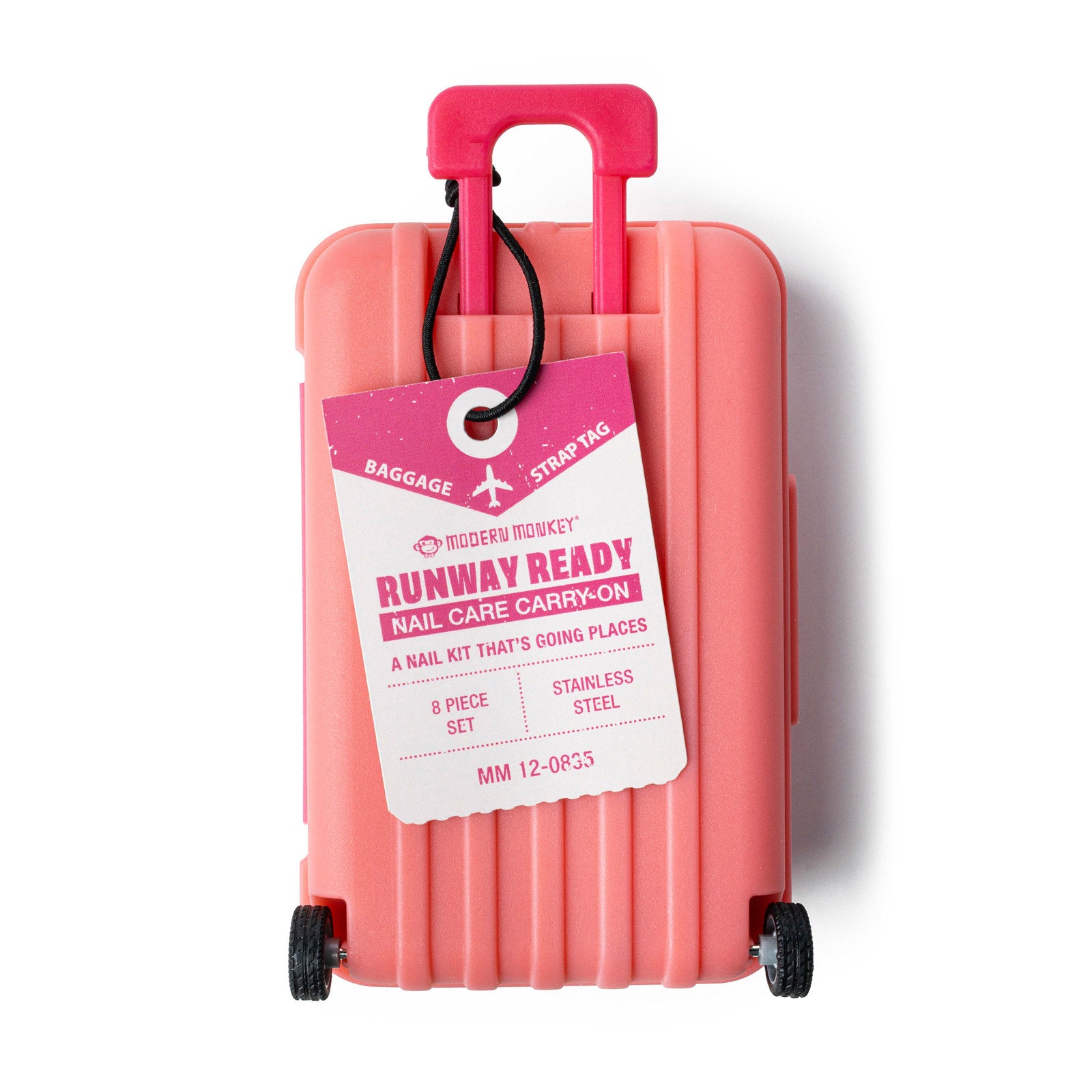 Modern Monkey Runway Ready 8-Piece Nail Care Kit Carry-On Mini Suitcase