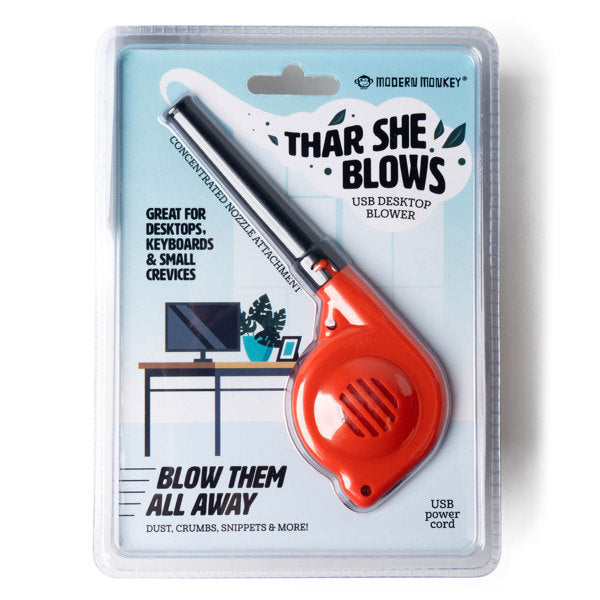 Modern Monkey Thar She Blows USB Mini Table Top Blower