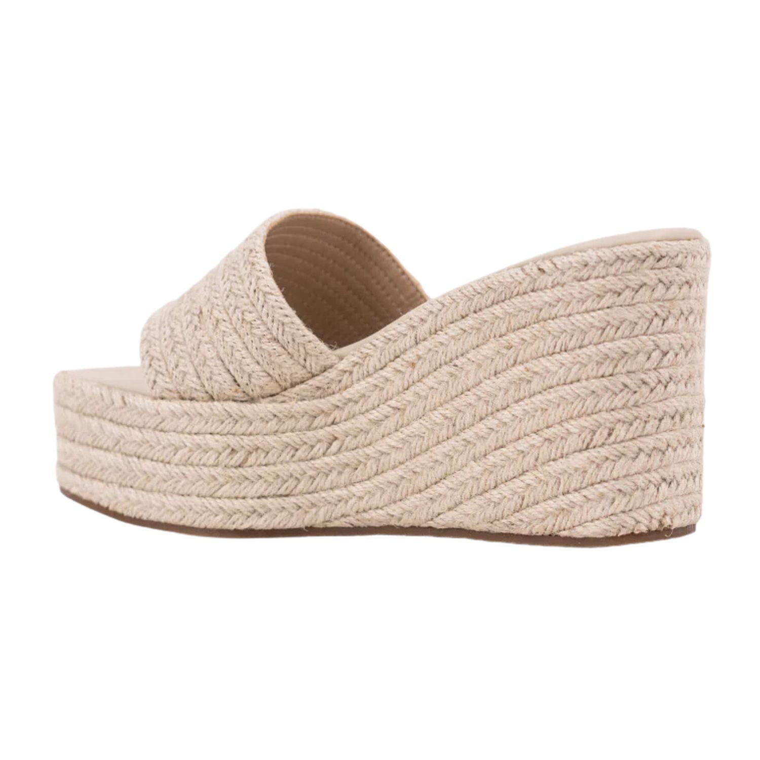 Shu Shop Womens Luna Slip On Wedge Sandals, Natural Woven