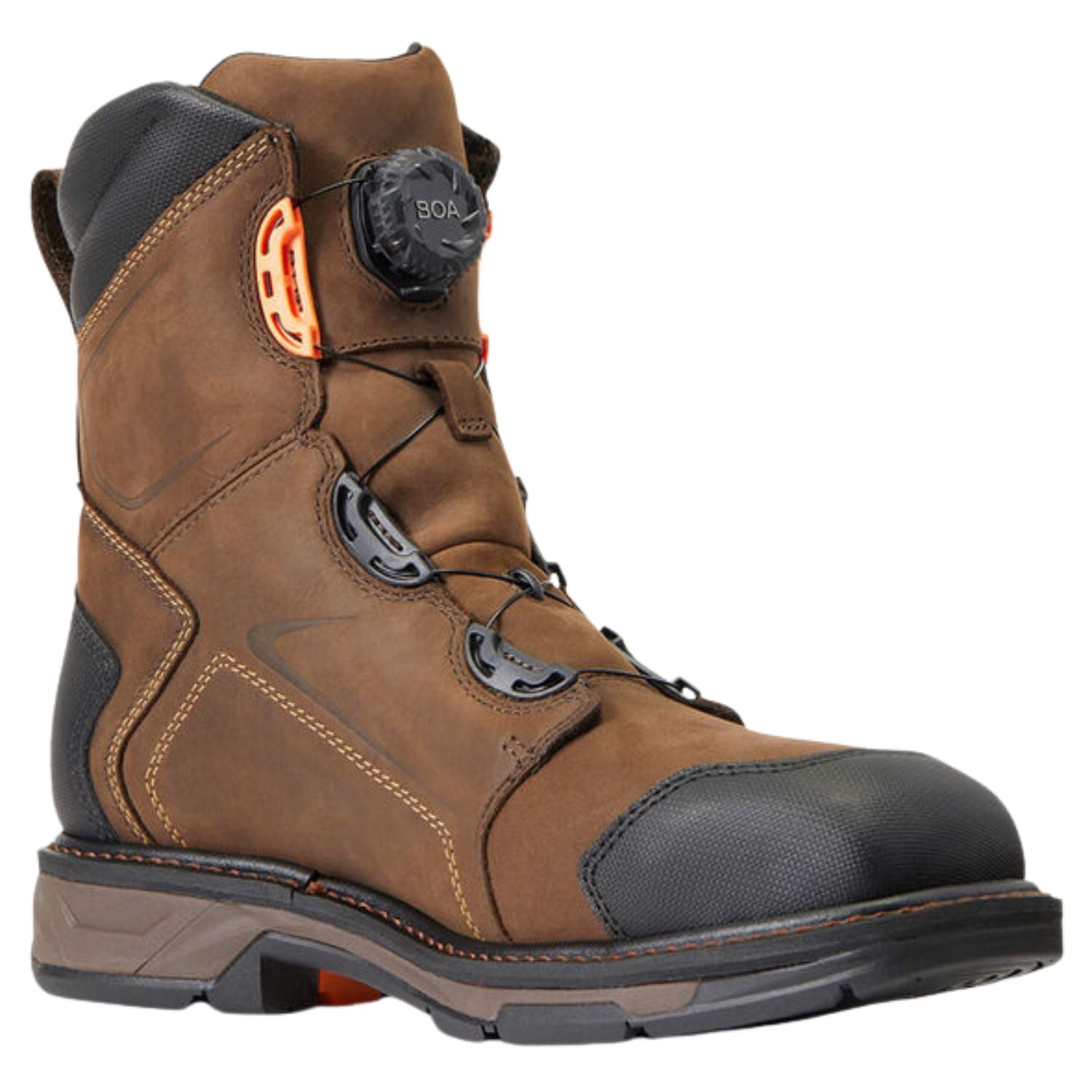 Ariat Mens WorkHog XT 8" BOA H2O Waterproof Electrical Hazard Leather Work Boot