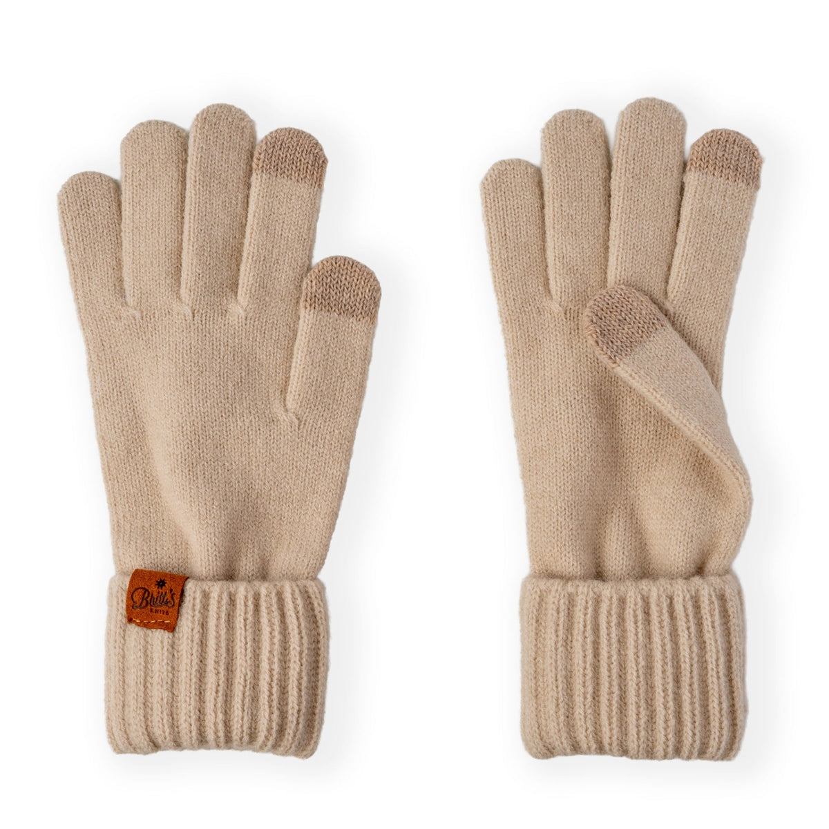 Britt's Knits Mainstay Touchscreen Knit Gloves with Cuffed Wrist