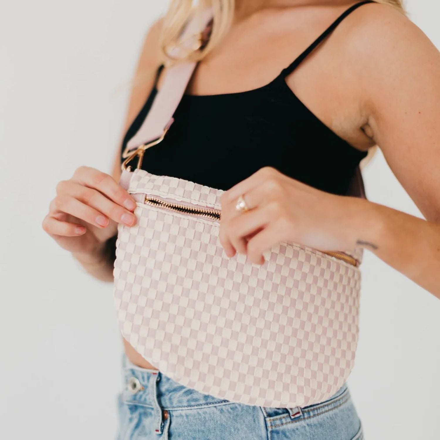 Pretty Simple Westlyn Woven Crossbody Bum Bag