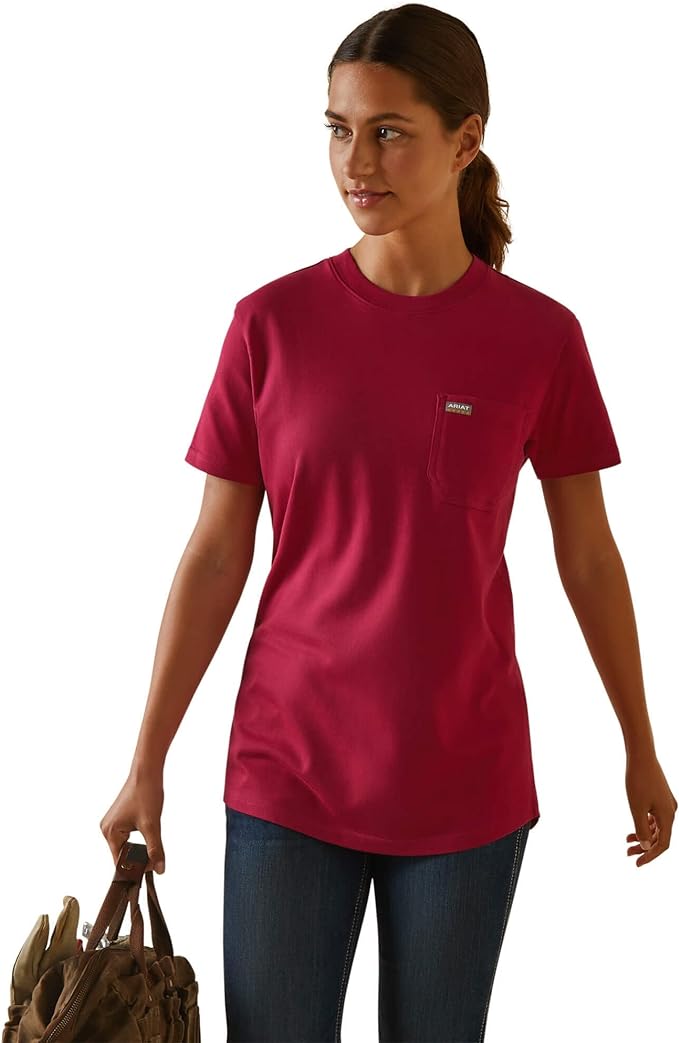 Ariat Womens Rebar Cotton Strong Short Sleeve T-shirt