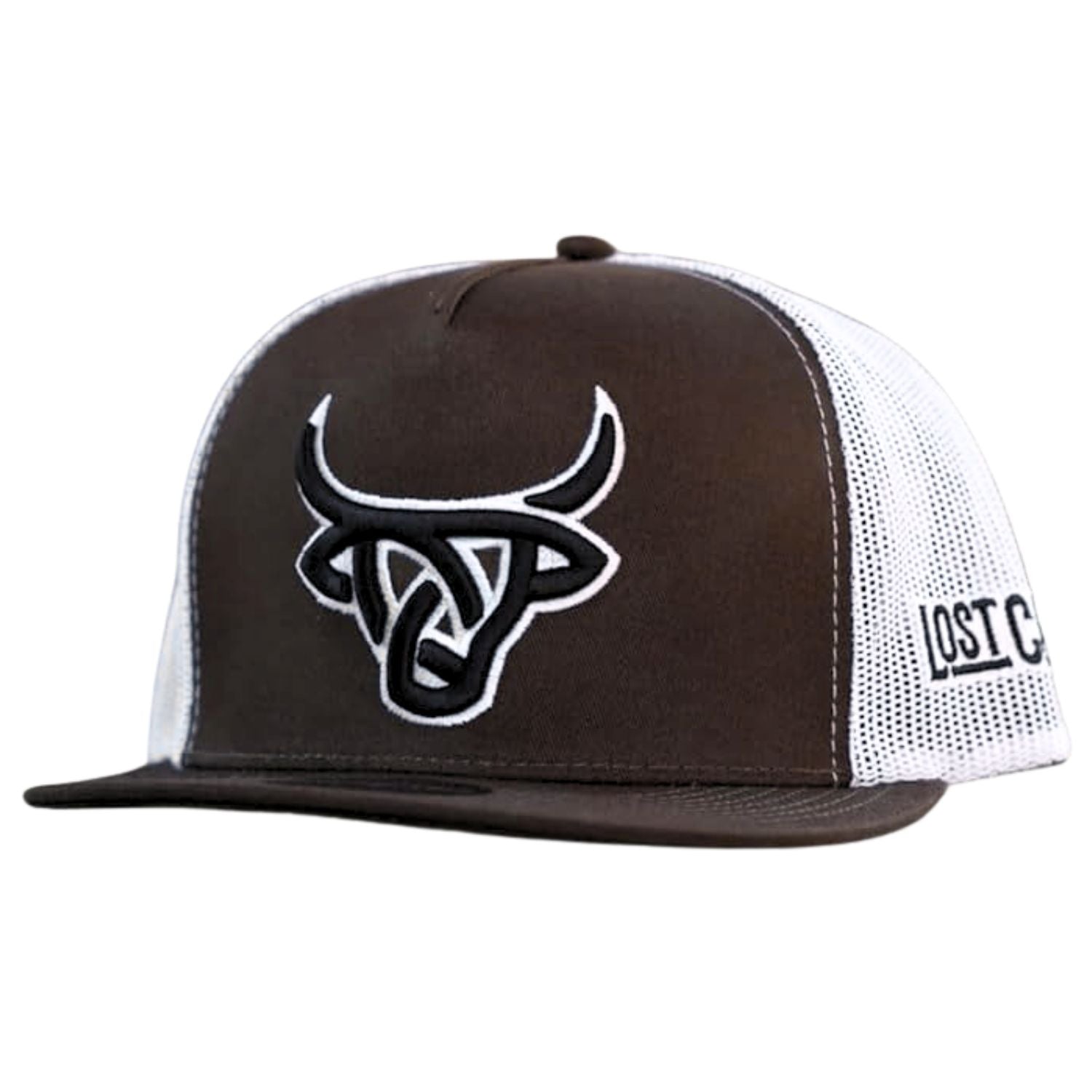 Lost Calf Mens Charolais Flat Bill Adjustable Snapback Cap Hat