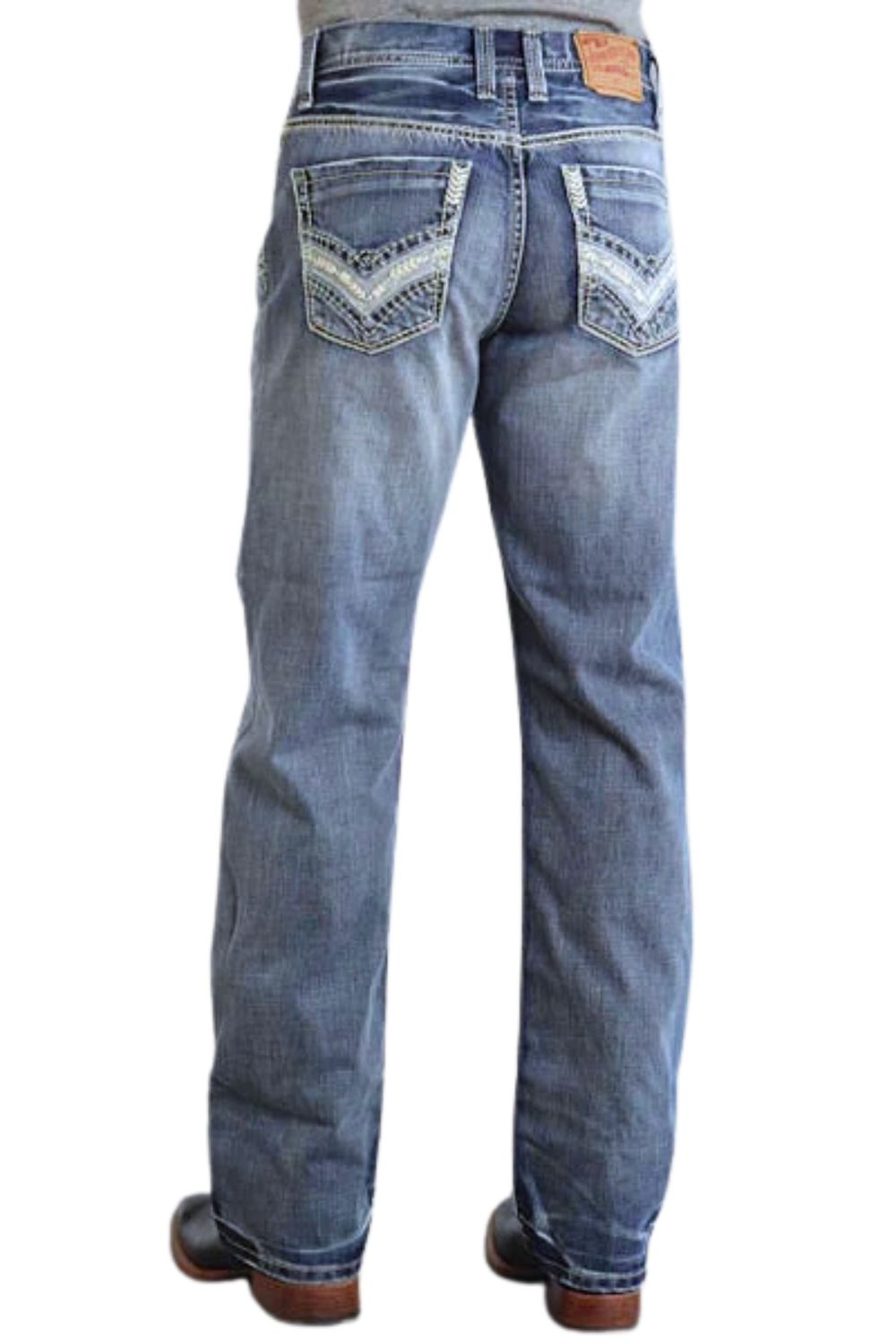 Stetson Mens Low Rise Relaxed Fit Straight Leg Denim Jeans