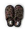 Hello Mello Cat Nap Slippers, Fuzzy Cheetah Print, Cushioned, Slip On