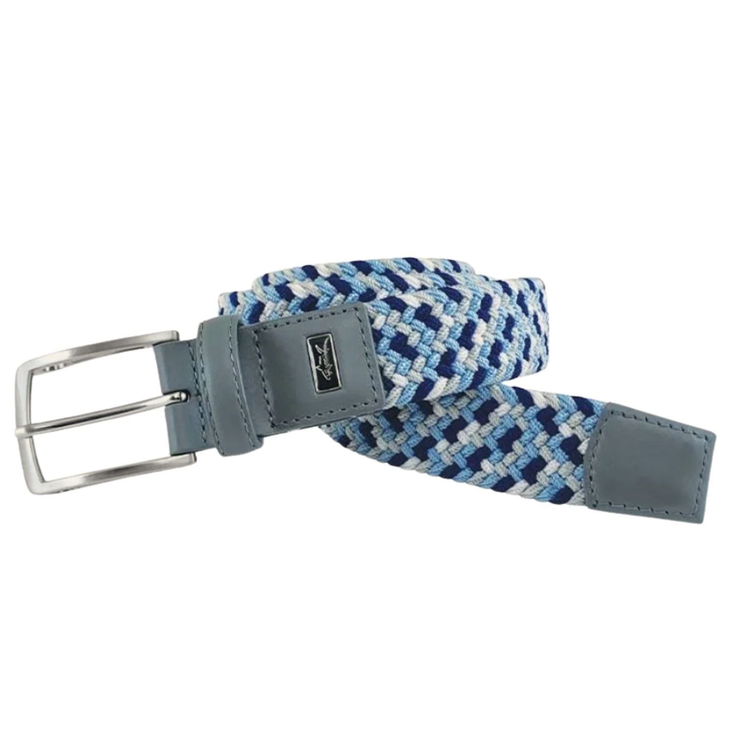 Greg Norman Mens Braided Multi Colored Stretch Golf Belt