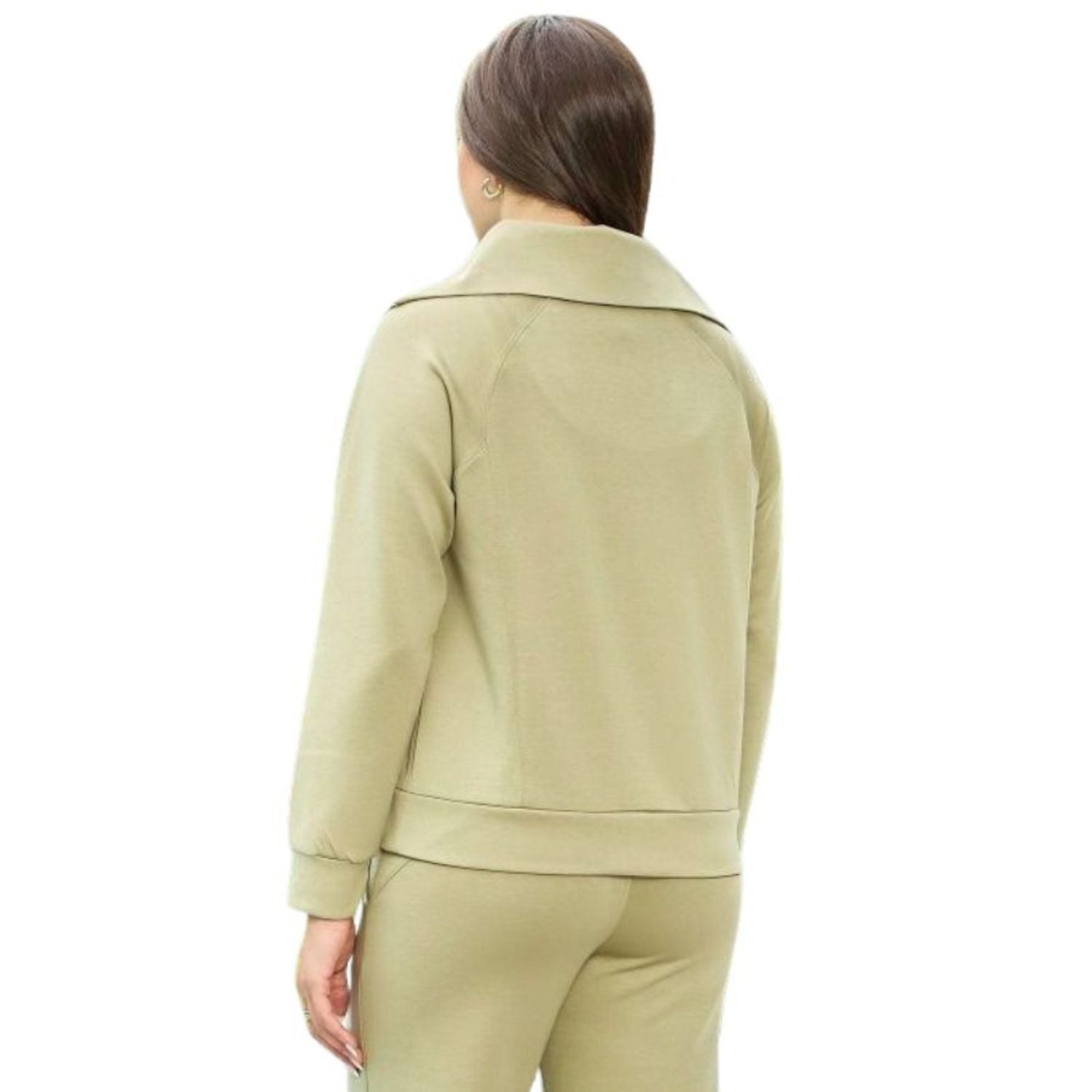 Dear Scarlett Womens Hamptons Long Sleeve Travel Top, Sage