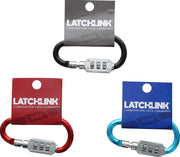 Latchlink Combination Lock Carabiner, Hardened Steel