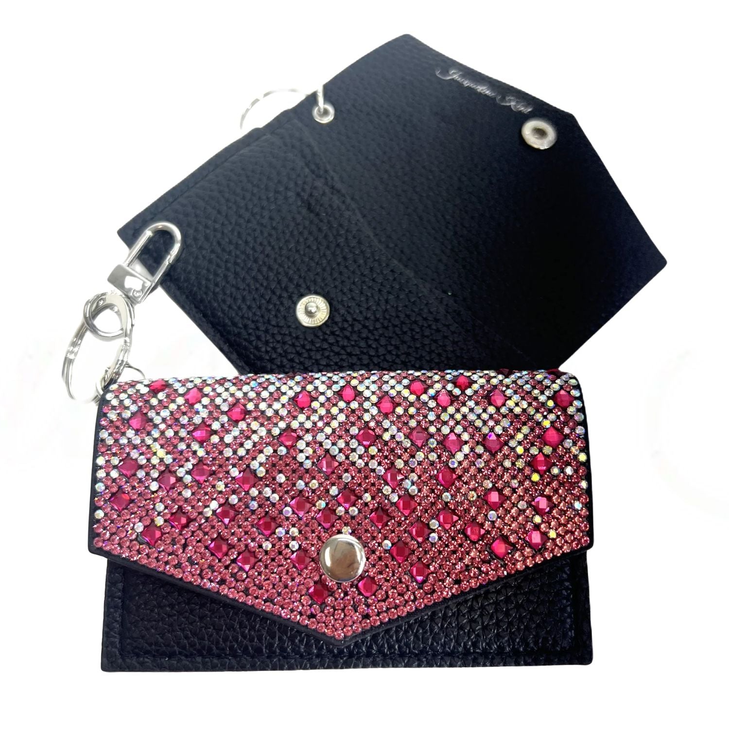 Jacqueline Kent Crystal Embellished Card Purse Wallet