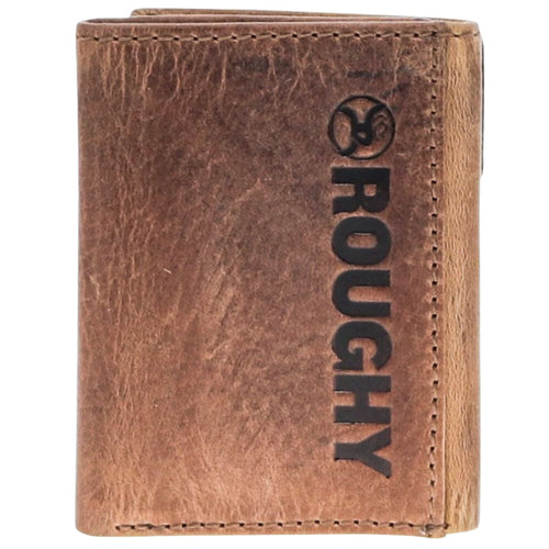 Hooey Mens Roughy Canyon Distressed Leather Tri-Fold Wallet