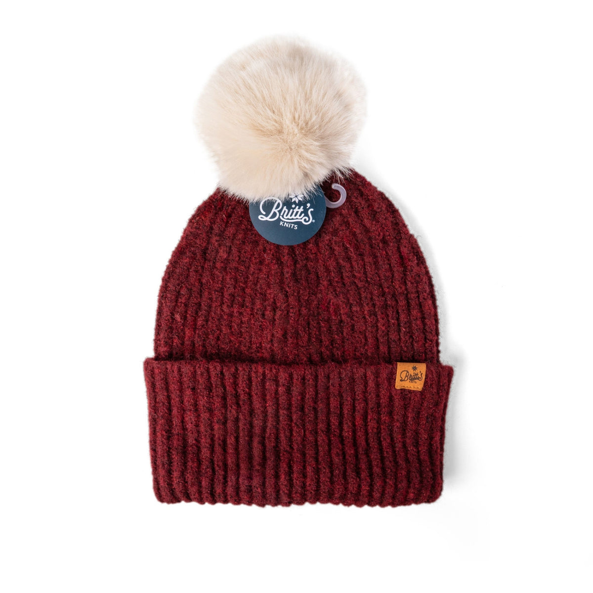 Britt's Knits Wool Blend Kindred Pom Hat